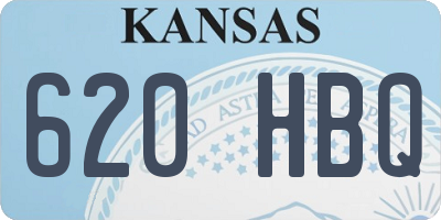 KS license plate 620HBQ