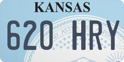 KS license plate 620HRY