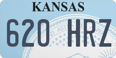 KS license plate 620HRZ