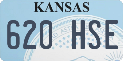 KS license plate 620HSE