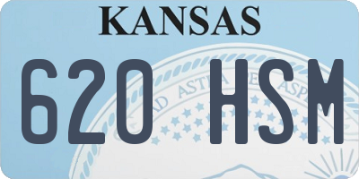 KS license plate 620HSM