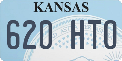 KS license plate 620HTO