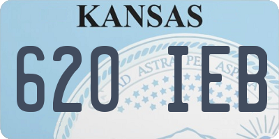 KS license plate 620IEB