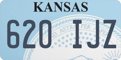 KS license plate 620IJZ