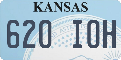 KS license plate 620IOH