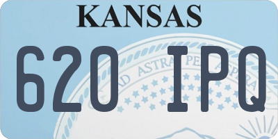 KS license plate 620IPQ