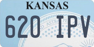KS license plate 620IPV