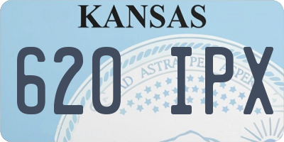 KS license plate 620IPX