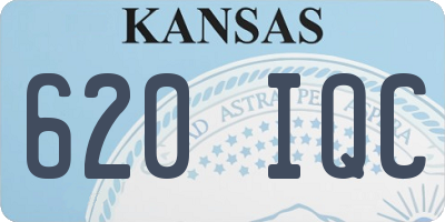 KS license plate 620IQC