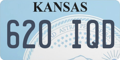 KS license plate 620IQD