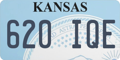 KS license plate 620IQE