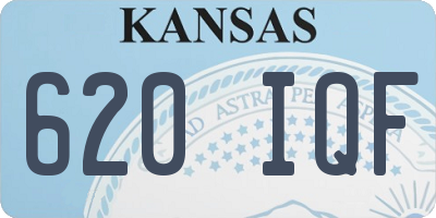 KS license plate 620IQF