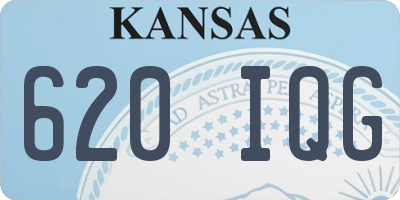 KS license plate 620IQG