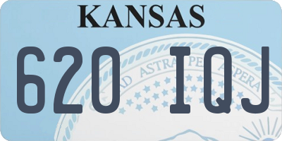 KS license plate 620IQJ
