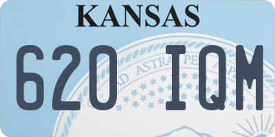 KS license plate 620IQM