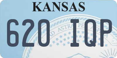 KS license plate 620IQP