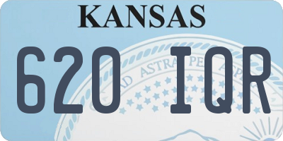 KS license plate 620IQR