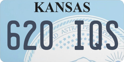 KS license plate 620IQS