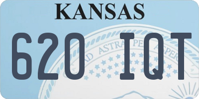 KS license plate 620IQT