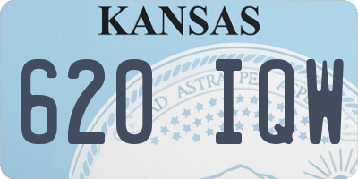 KS license plate 620IQW