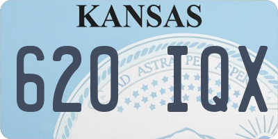 KS license plate 620IQX