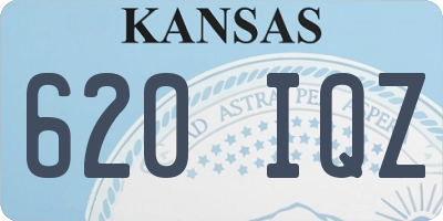 KS license plate 620IQZ