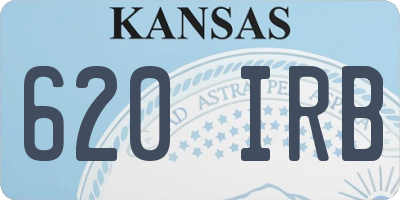 KS license plate 620IRB