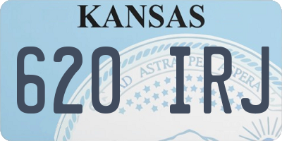 KS license plate 620IRJ