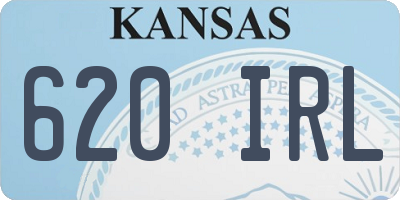 KS license plate 620IRL