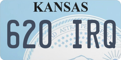KS license plate 620IRQ