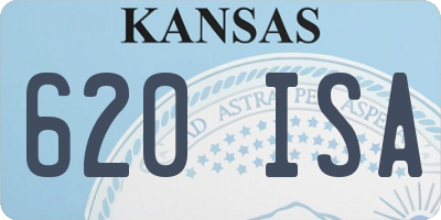 KS license plate 620ISA