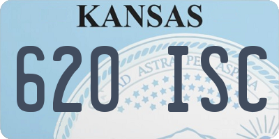 KS license plate 620ISC