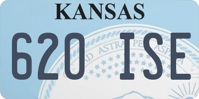 KS license plate 620ISE