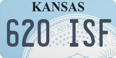 KS license plate 620ISF