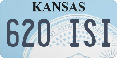 KS license plate 620ISI
