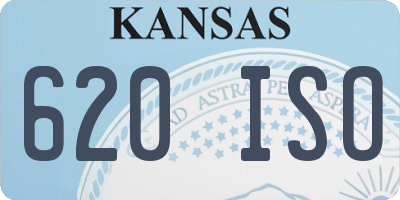 KS license plate 620ISO