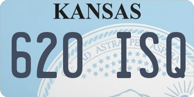 KS license plate 620ISQ