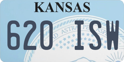 KS license plate 620ISW