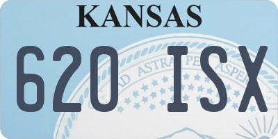KS license plate 620ISX