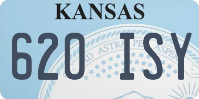 KS license plate 620ISY