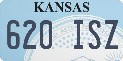 KS license plate 620ISZ