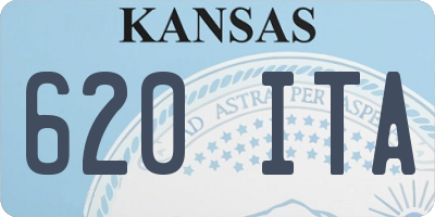 KS license plate 620ITA