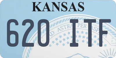 KS license plate 620ITF