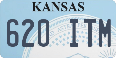 KS license plate 620ITM