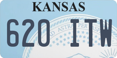 KS license plate 620ITW