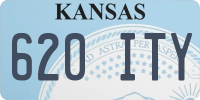 KS license plate 620ITY
