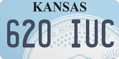 KS license plate 620IUC