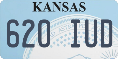 KS license plate 620IUD