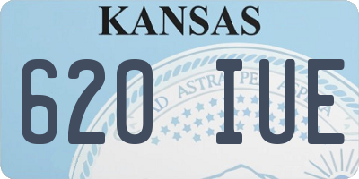 KS license plate 620IUE