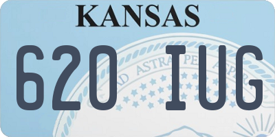 KS license plate 620IUG